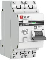 Автомат дифференциального тока АВДТ EKF PROxima АД-32 2п 50А 30мА 4,5кА C тип AC картинка